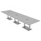 Skutchi Designs 45 in W, 165.75 in L, 29 in H, Engineered Wood Top, Grey HAR-REC-48x168-DOU-ELEC-XD01 - alternate 1